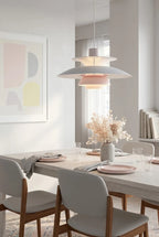 Modern Nordic Pendant Light in Minimalist Dining Room