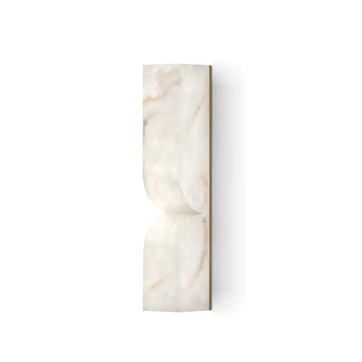 Odyssey Wave Alabaster Sconce natural stone wall light isolated on white studio background