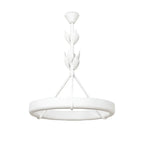 White Plaster Chandelier