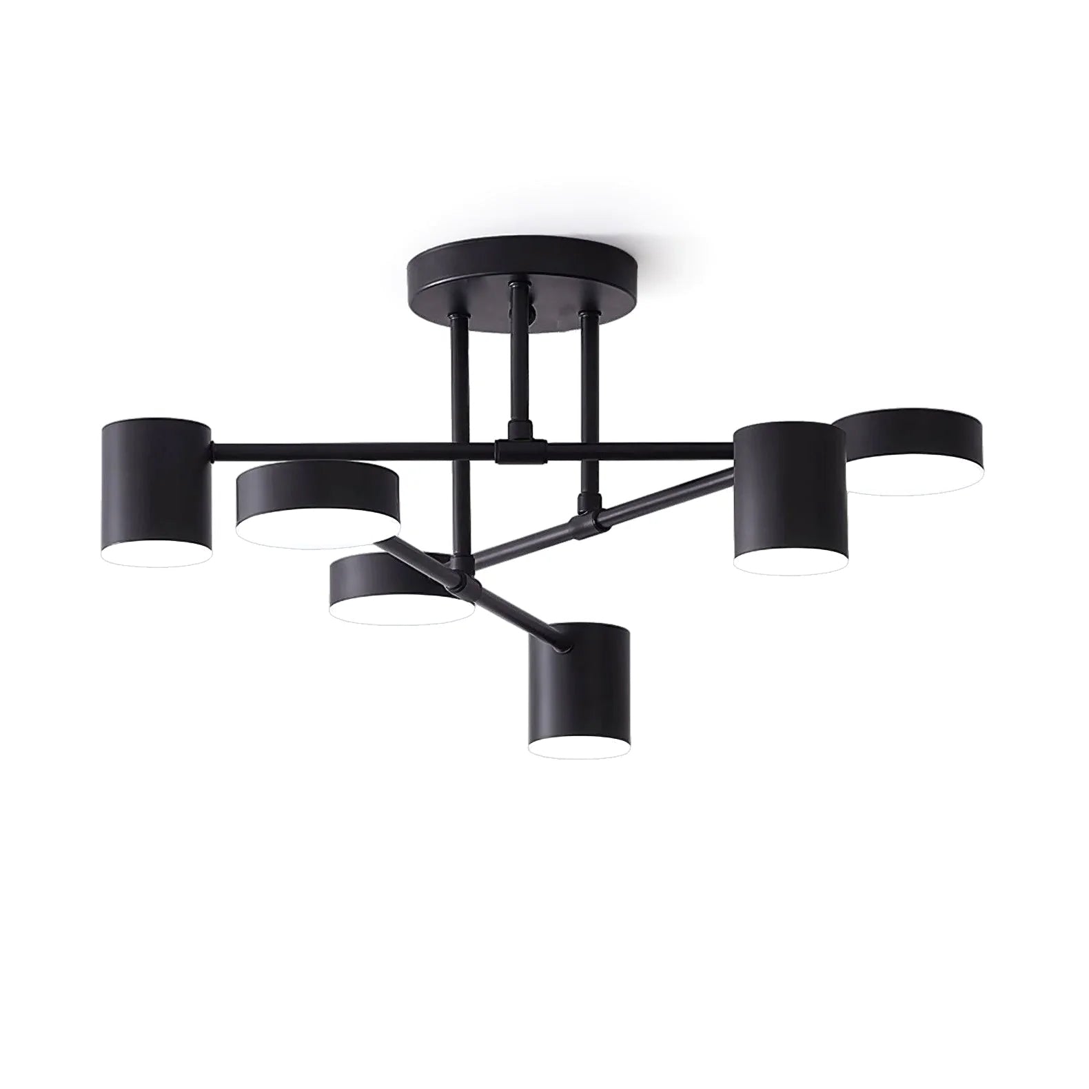 Zane Geometric 6-Light Semi-Flush