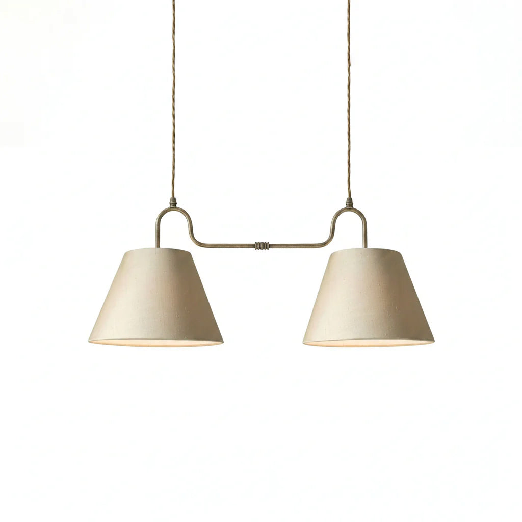 Althea Linen Dual Island Pendant Lamp