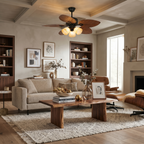 Palma Tropical Ceiling Fan with Light