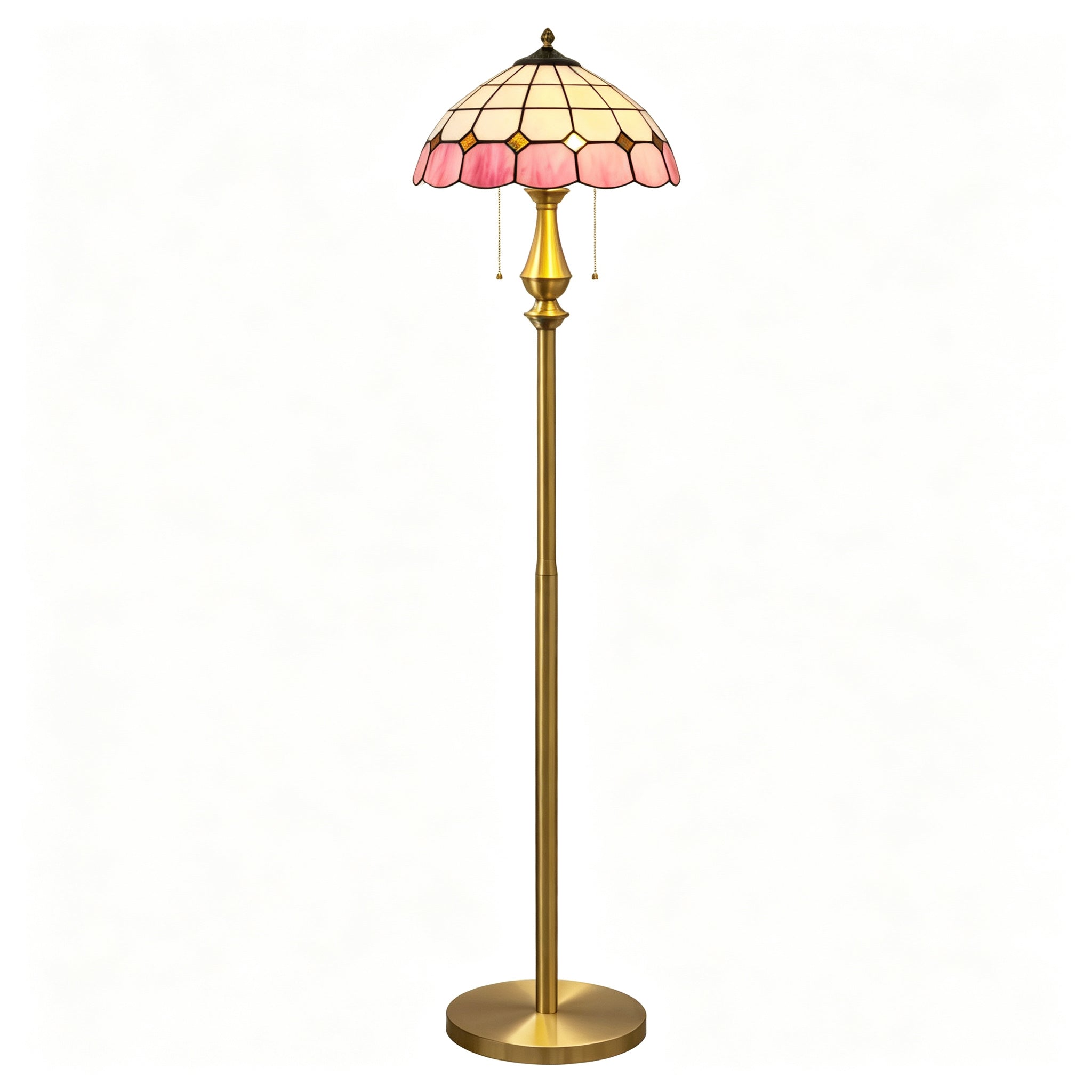 Pastel Petal Mosaic Floor Lamp