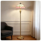 Pastel Petal Mosaic Floor Lamp