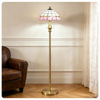 Pastel Petal Mosaic Floor Lamp