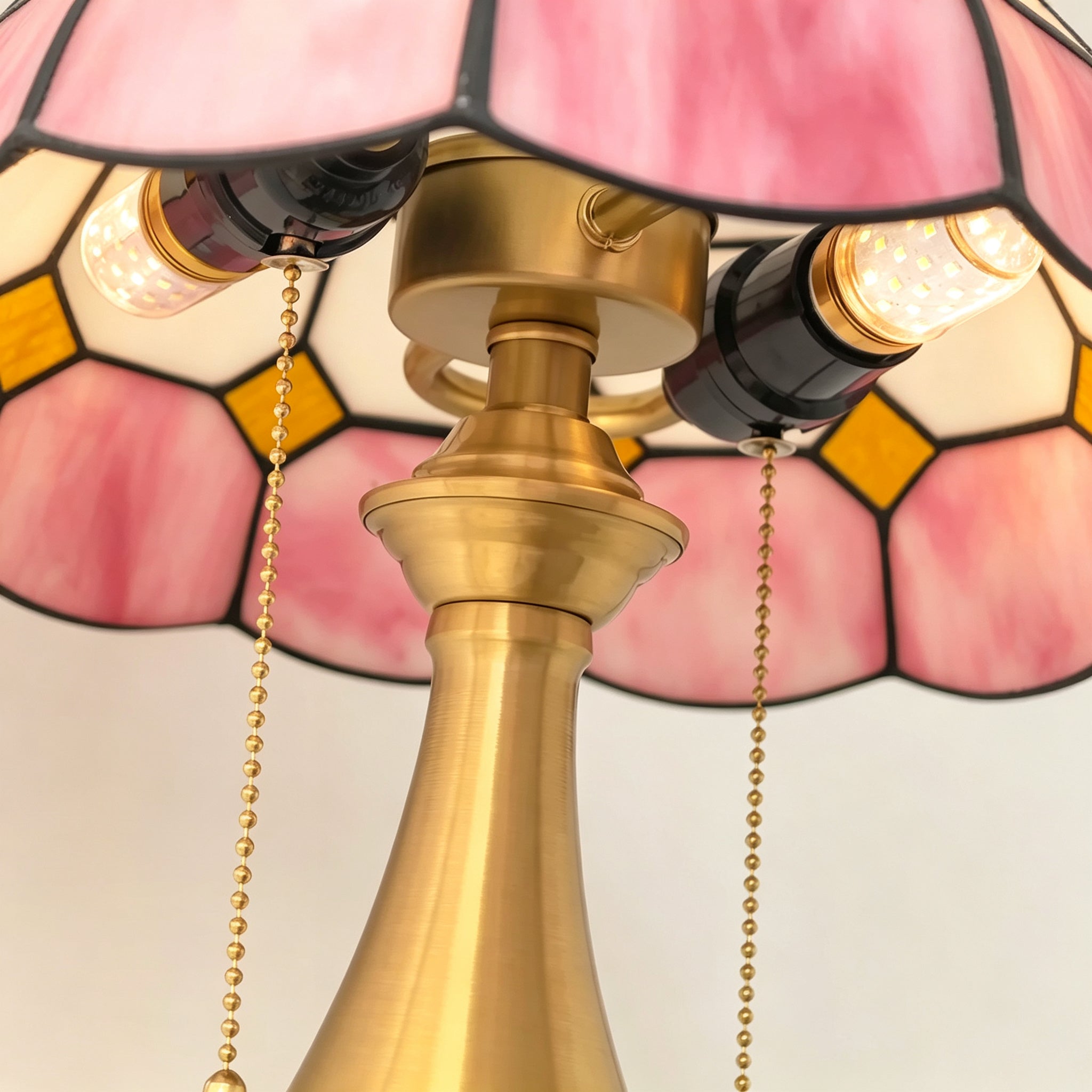 Pastel Petal Mosaic Floor Lamp