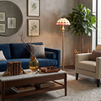 Pastel Petal Mosaic Floor Lamp