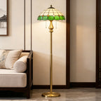 Pastel Petal Mosaic Floor Lamp