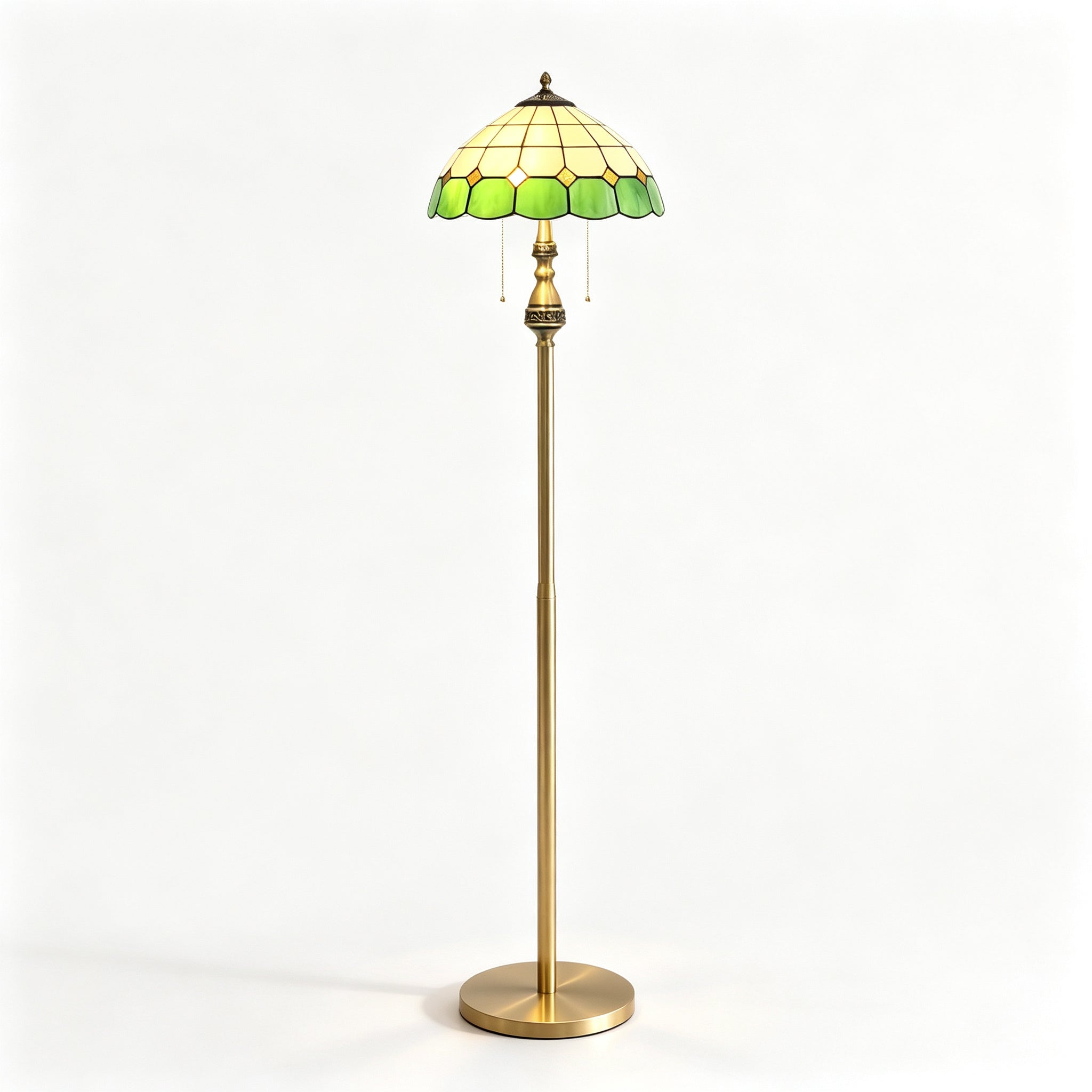 Pastel Petal Mosaic Floor Lamp