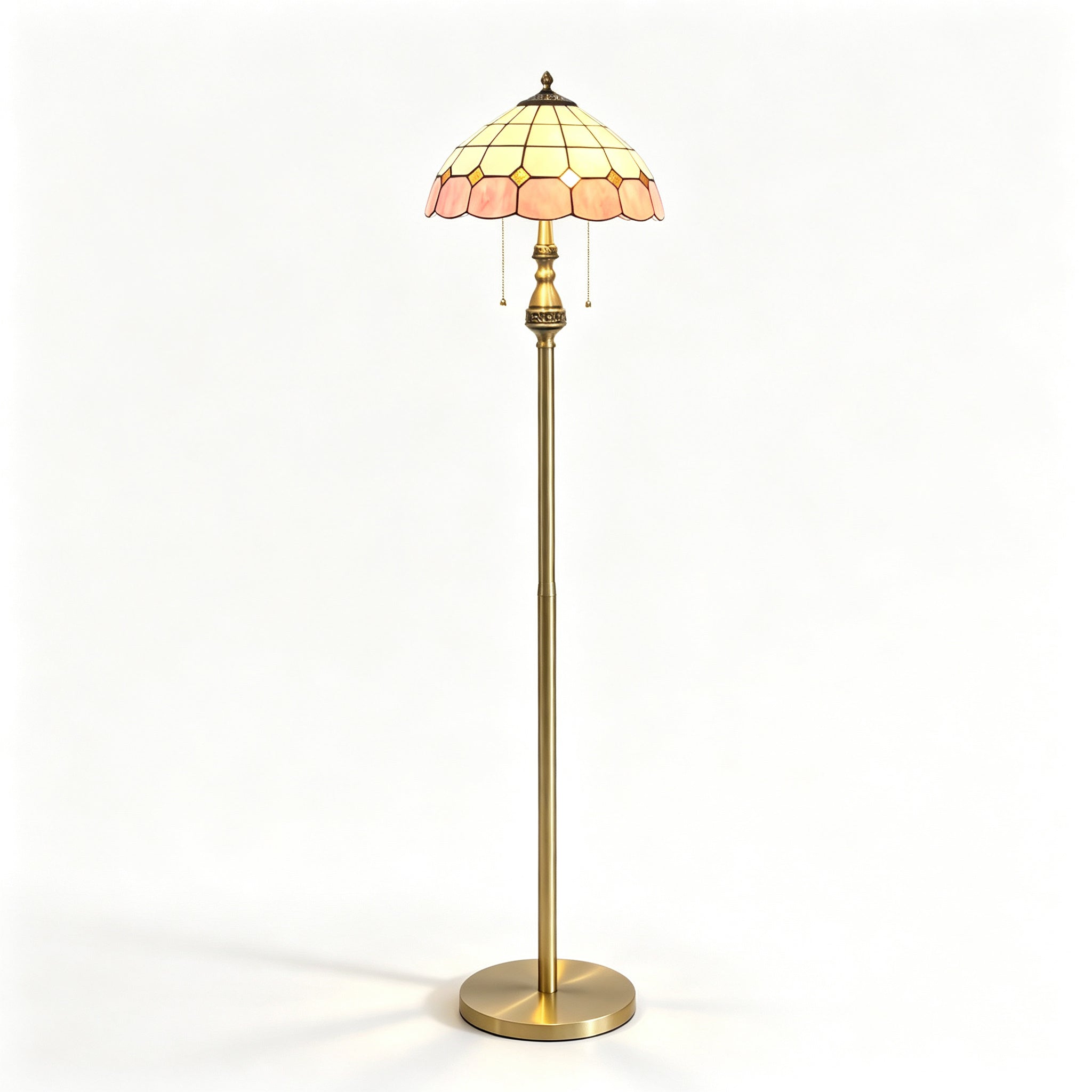 Pastel Petal Mosaic Floor Lamp