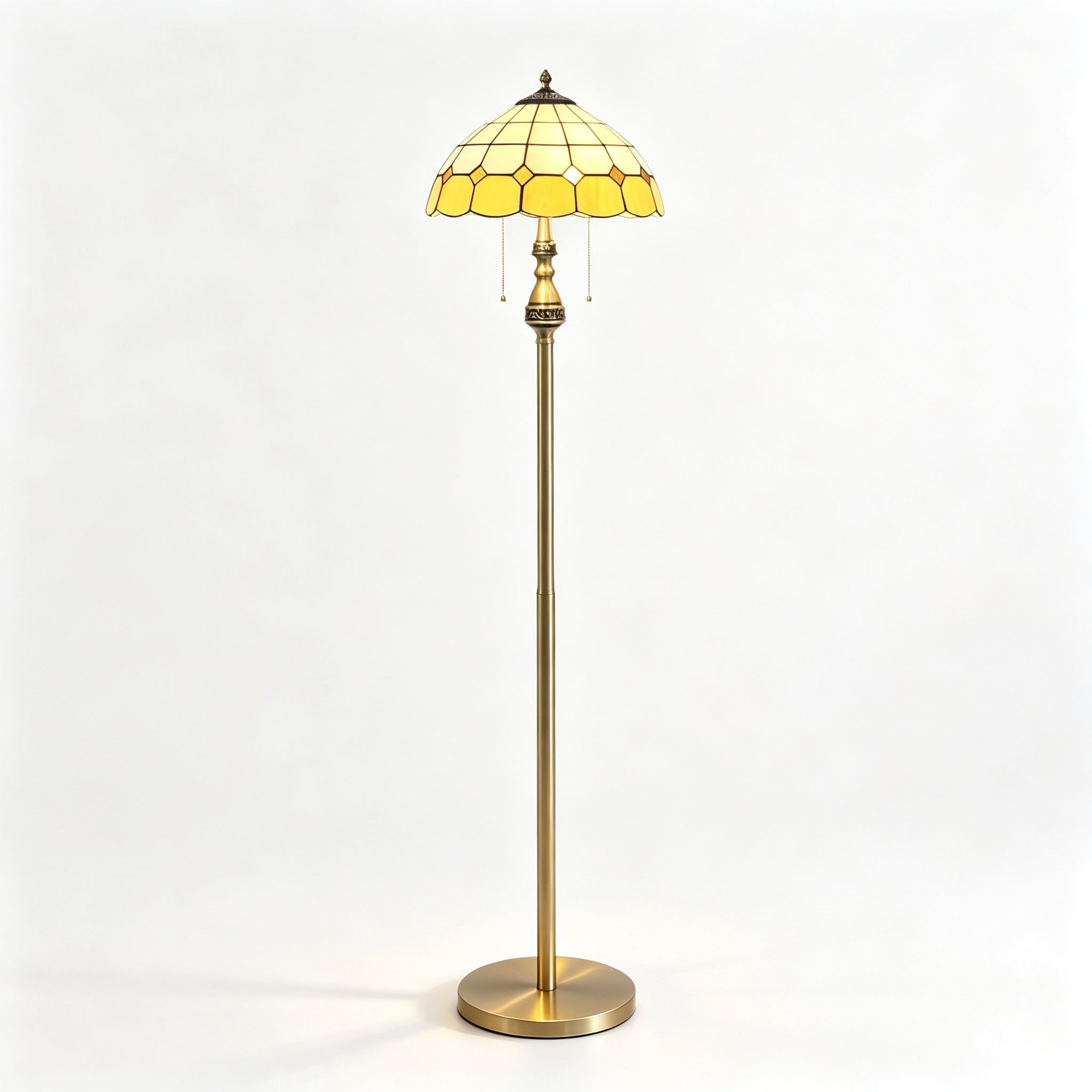 Pastel Petal Mosaic Floor Lamp