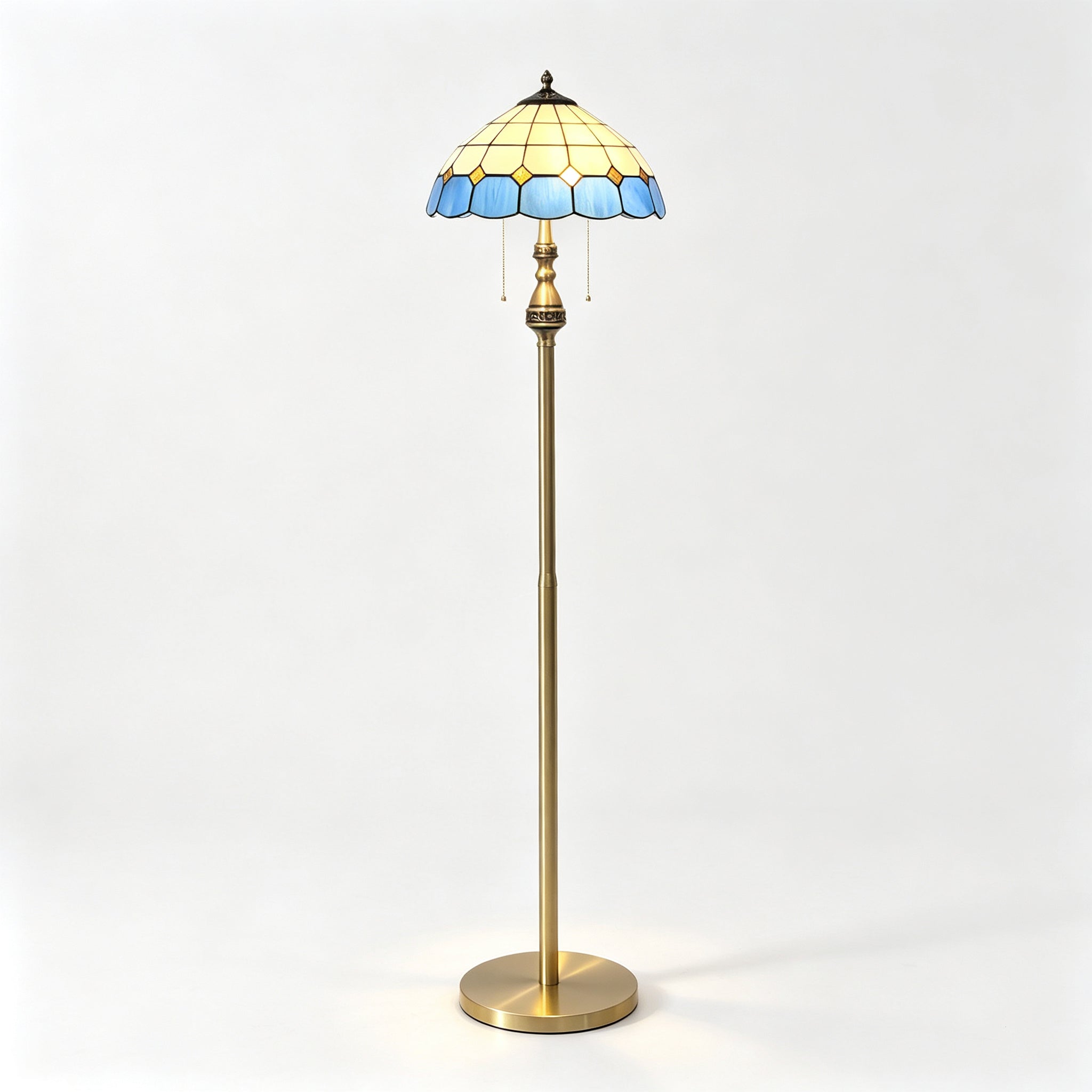 Pastel Petal Mosaic Floor Lamp