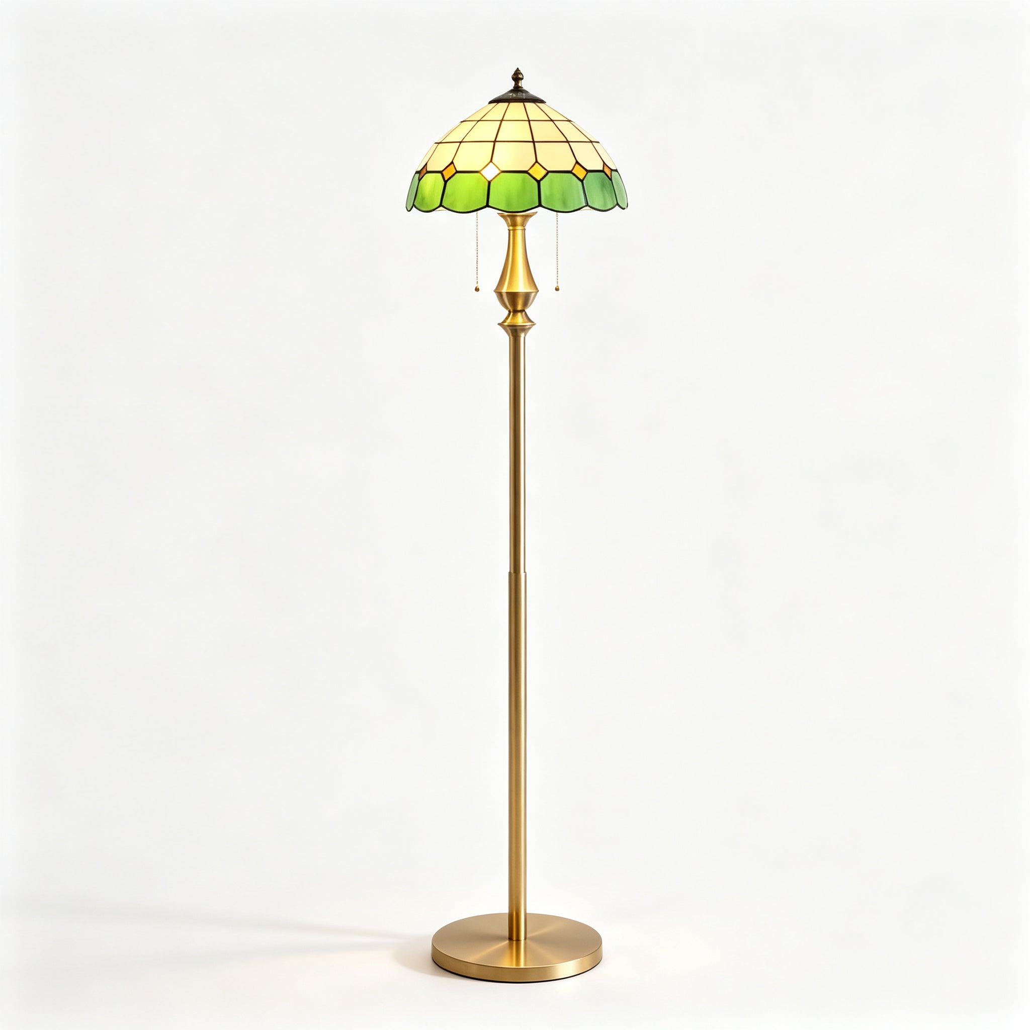 Pastel Petal Mosaic Floor Lamp