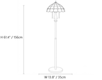 Pastel Petal Mosaic Floor Lamp