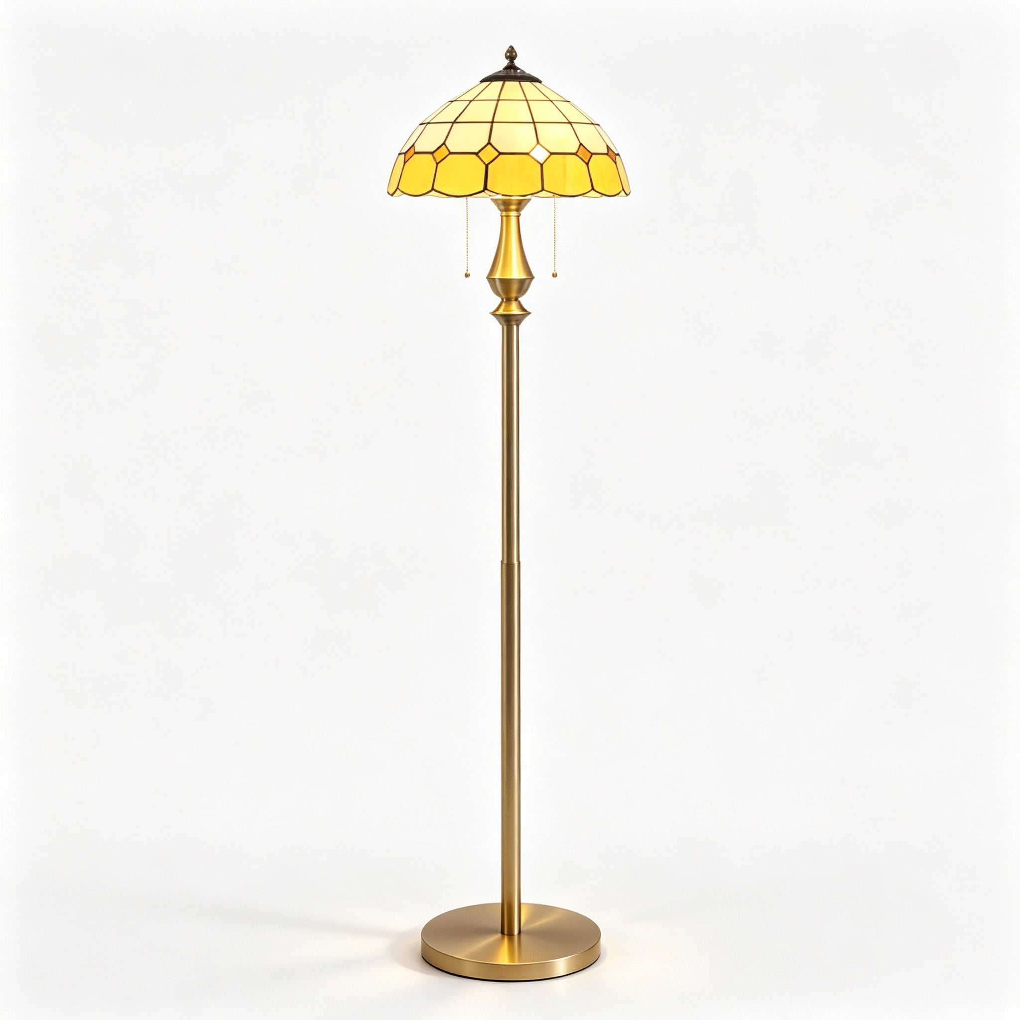 Pastel Petal Mosaic Floor Lamp