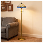 Pastel Petal Mosaic Floor Lamp