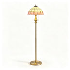 Pastel Petal Mosaic Floor Lamp