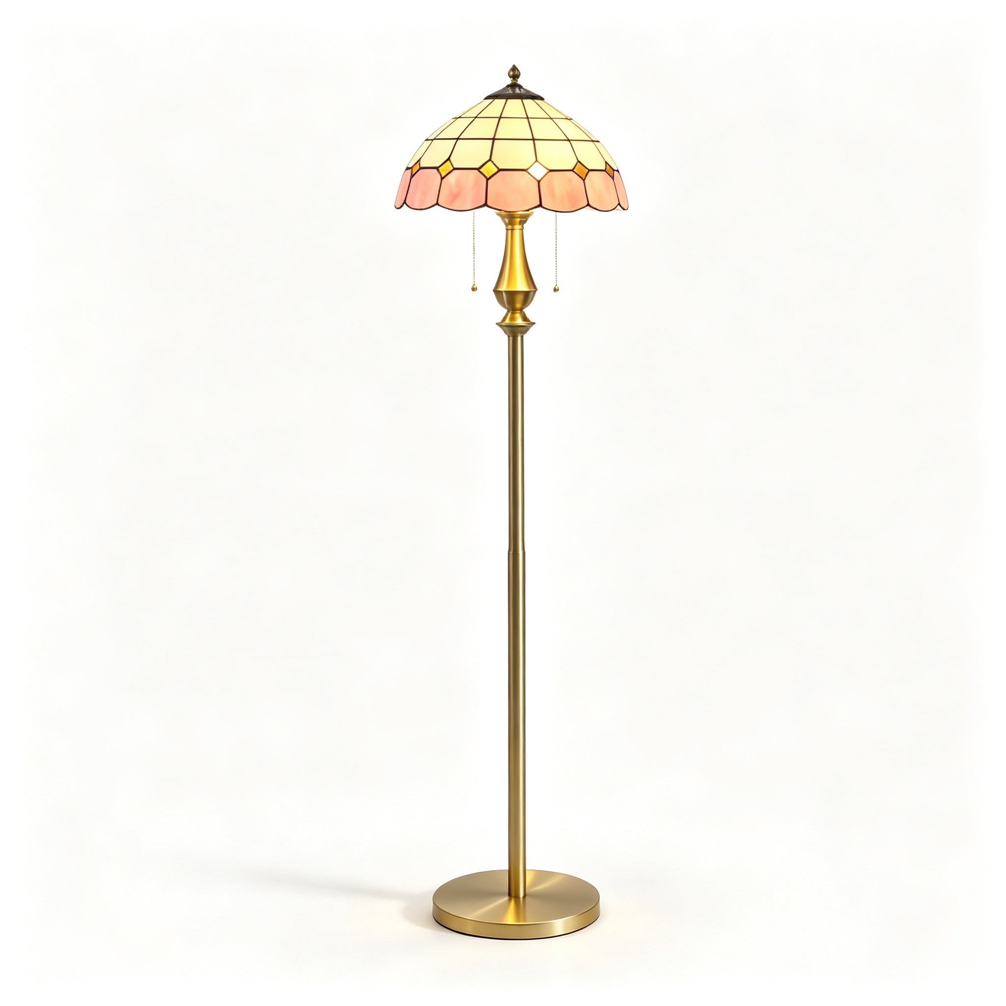 Pastel Petal Mosaic Floor Lamp