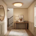 Pebble Metal Plastic Flush Mount