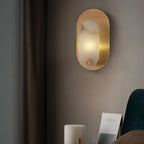 Perforated Brass Halo Sconce