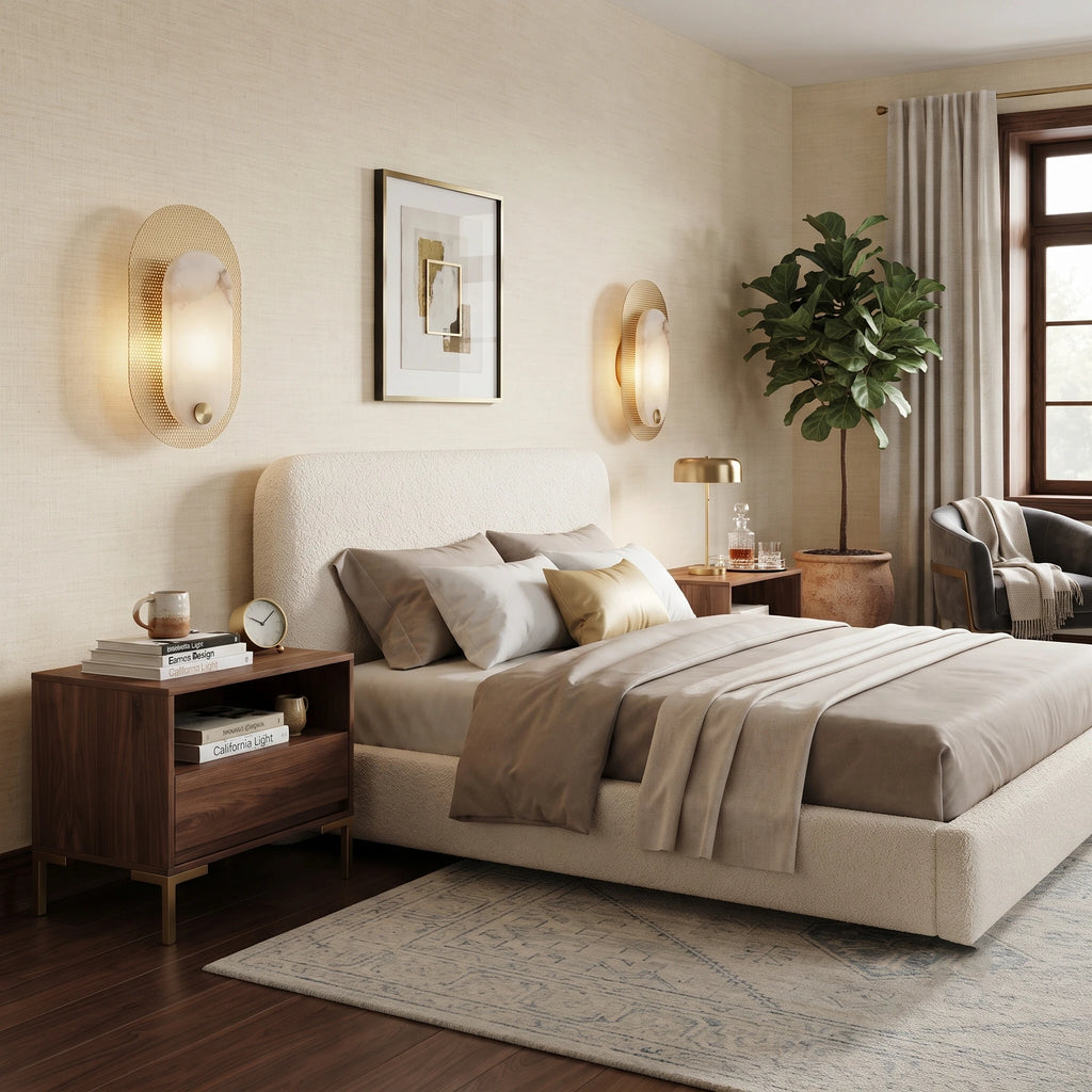 Perforated Brass Halo Sconce