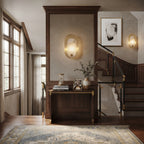 Perforated Brass Halo Sconce