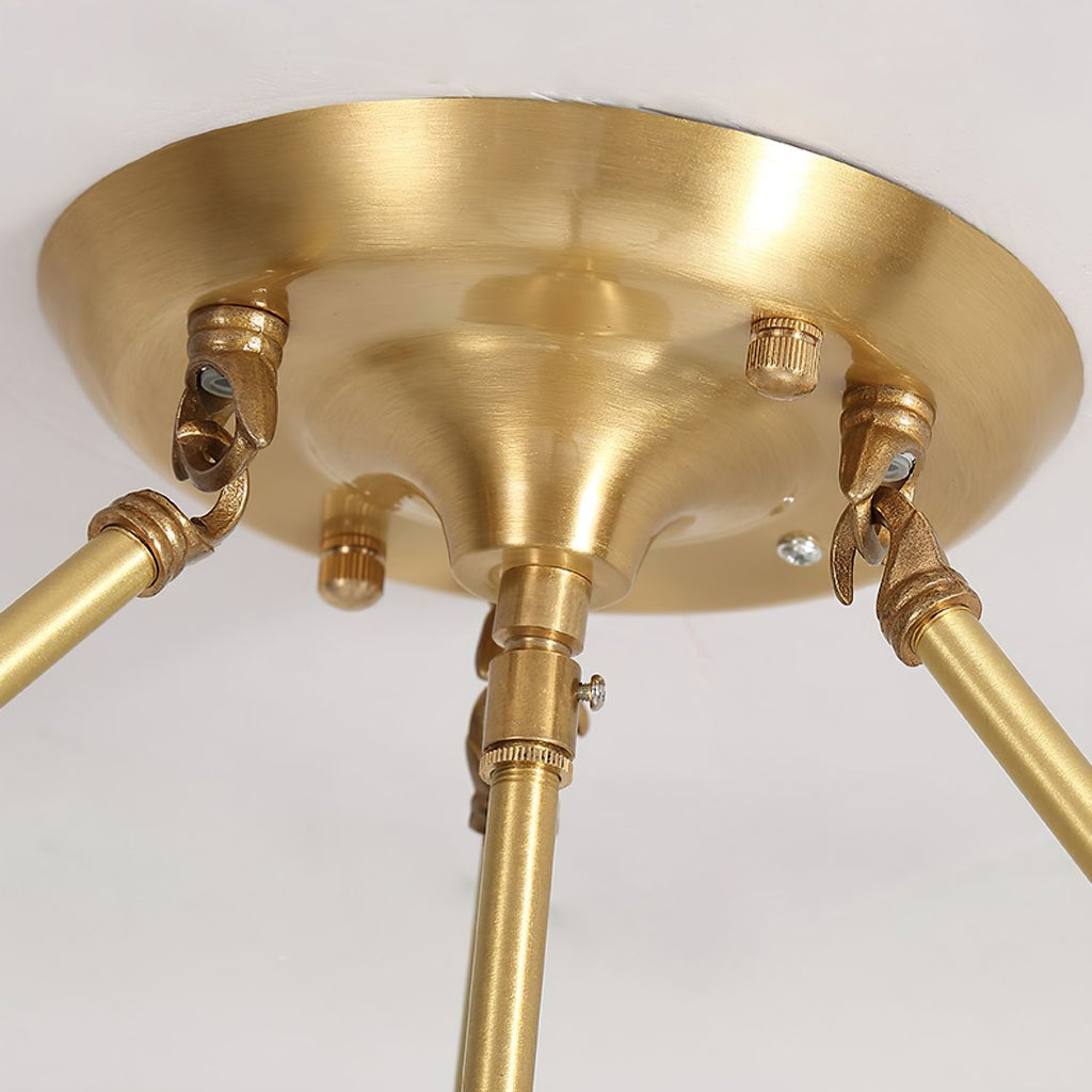 Petal Glass Semi-Flush Mount