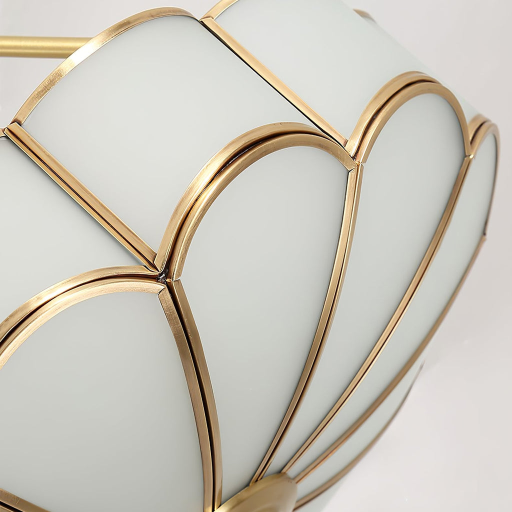 Petal Glass Semi-Flush Mount