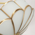 Petal Glass Semi-Flush Mount