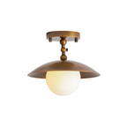 Pivot Brass Saucer Ceiling Light