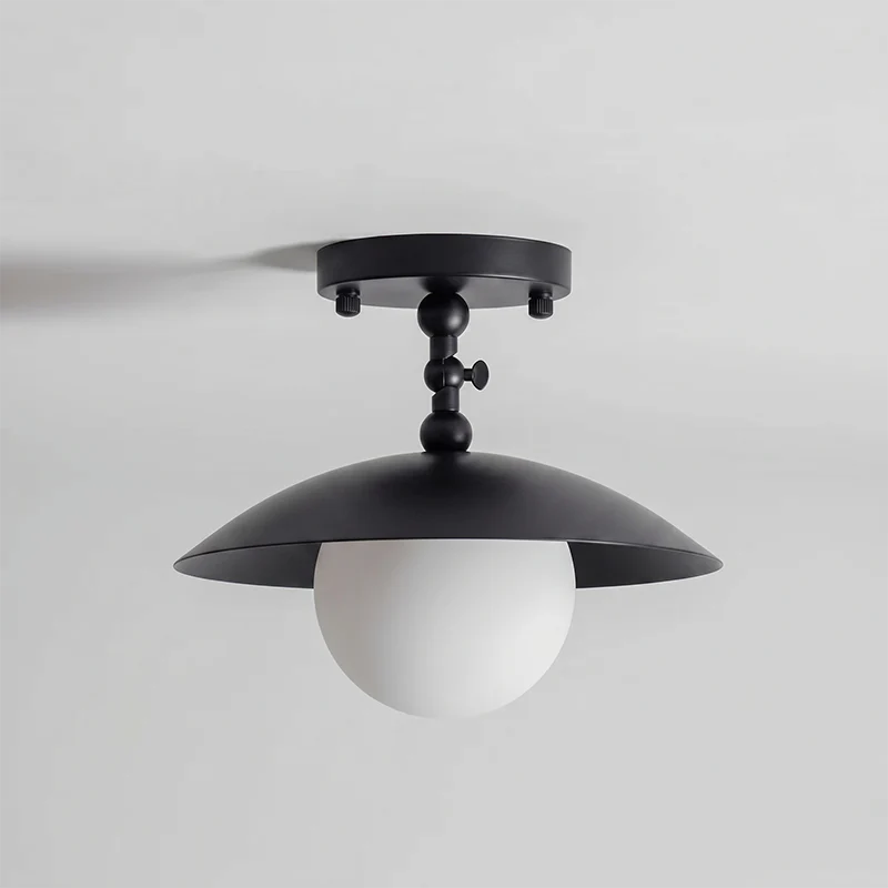 Pivot Brass Saucer Ceiling Light