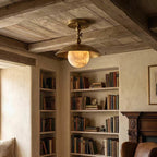 Pivot Brass Saucer Ceiling Light
