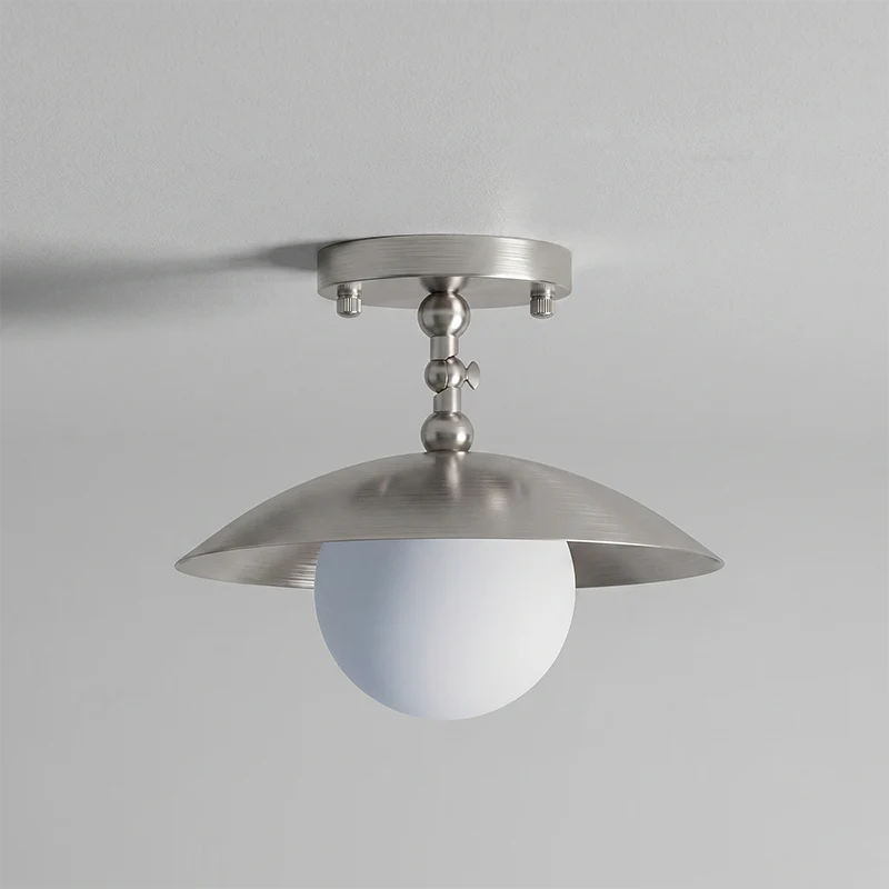 Pivot Brass Saucer Ceiling Light