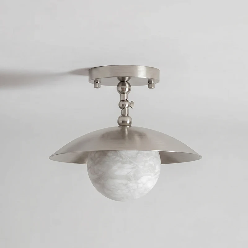 Pivot Brass Saucer Ceiling Light
