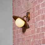 Pivot Brass Saucer Ceiling Light