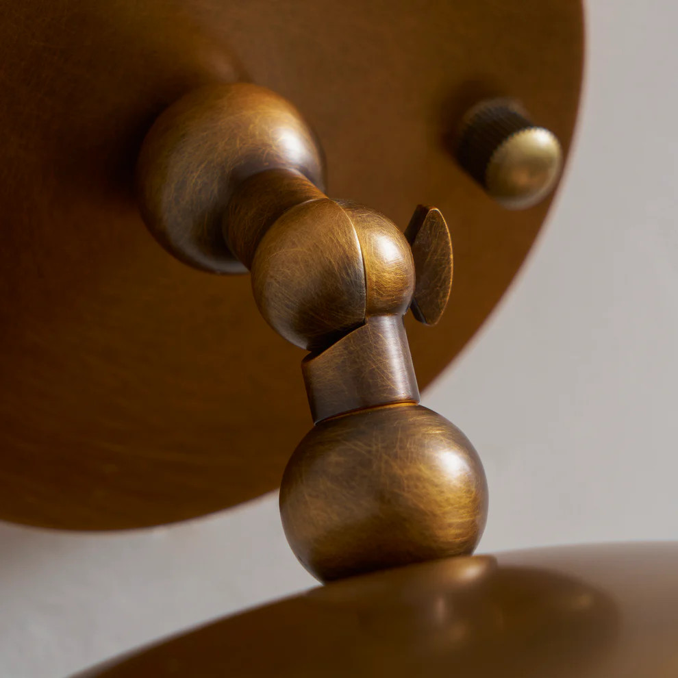 Pivot Brass Saucer Ceiling Light