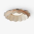 Plated Fabric Wave Flush Mount
