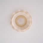 Plated Fabric Wave Flush Mount
