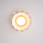 Plated Fabric Wave Flush Mount