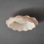 Plated Fabric Wave Flush Mount