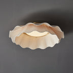 Plated Fabric Wave Flush Mount