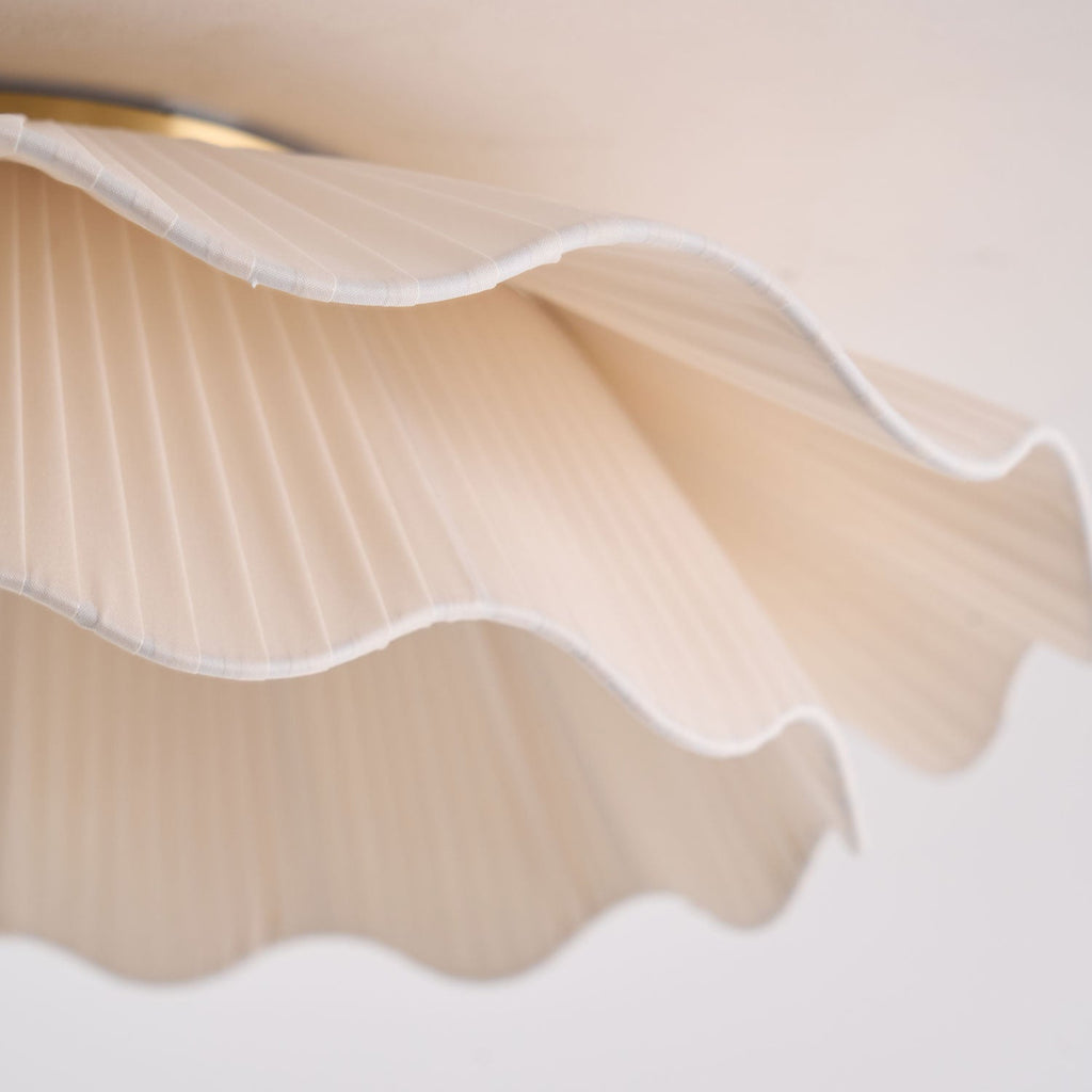 Plated Fabric Wave Flush Mount