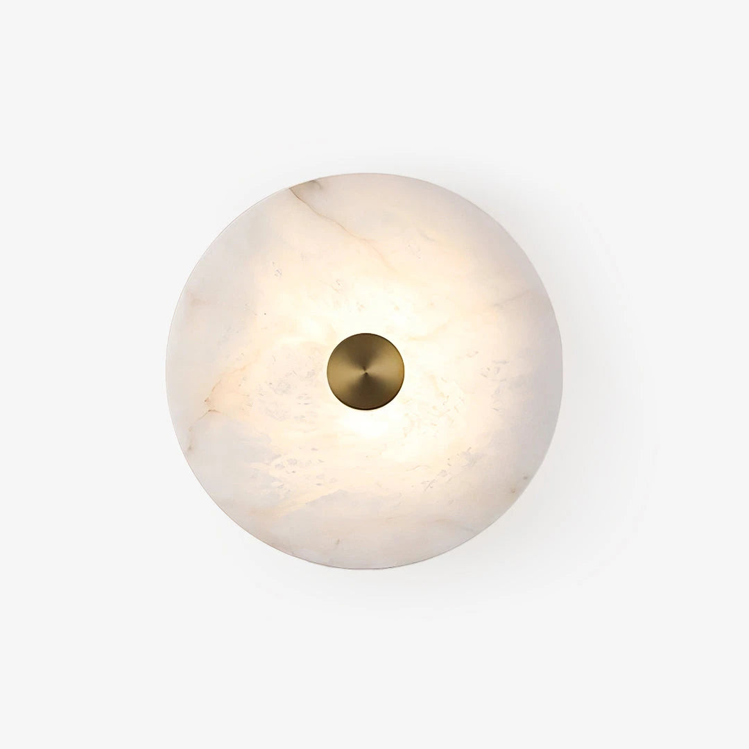 Platter Alabaster Sconce