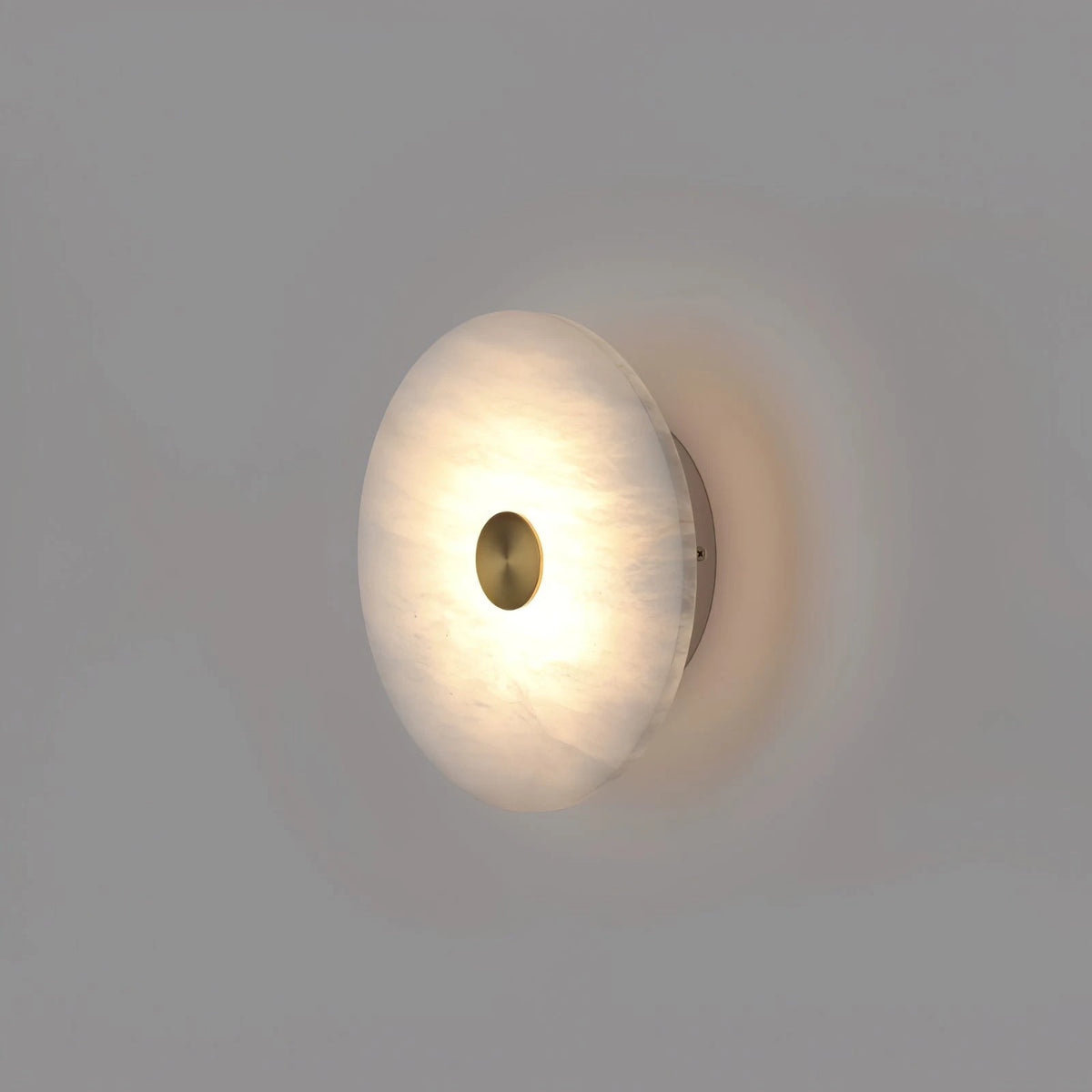 Platter Alabaster Sconce