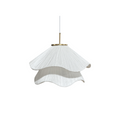 Pleated Fabric Flower Pendant Lamp