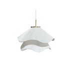 Pleated Fabric Flower Pendant Lamp