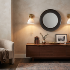 Pleated Ceramic Brass Sconce