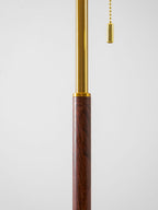 Pleated Fabric Marble Floor Lamp