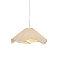 Pleated Fabric Wavy Pendant