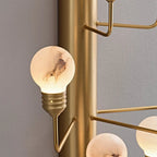 Raggiera Alabaster Globe Wall Sconce